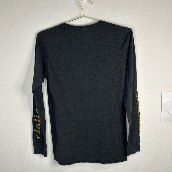 Santa Cruz Long Sleeve Tee Shirt Small Black Strega Logo Chest Script Sleeve - Picture 5 of 6
